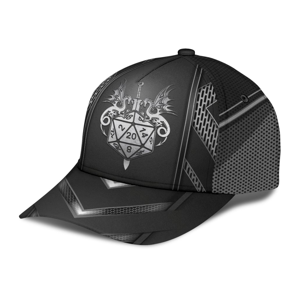 Dnd D20 Tabletop Gaming Dice Classic Cap For Weekend Travel Outdoor Events And Casual Outfits