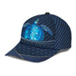 Sea Turtle Carbon Pattern Classic Cap For Comfortable Casual Wear Holidays And Outdoor Trips