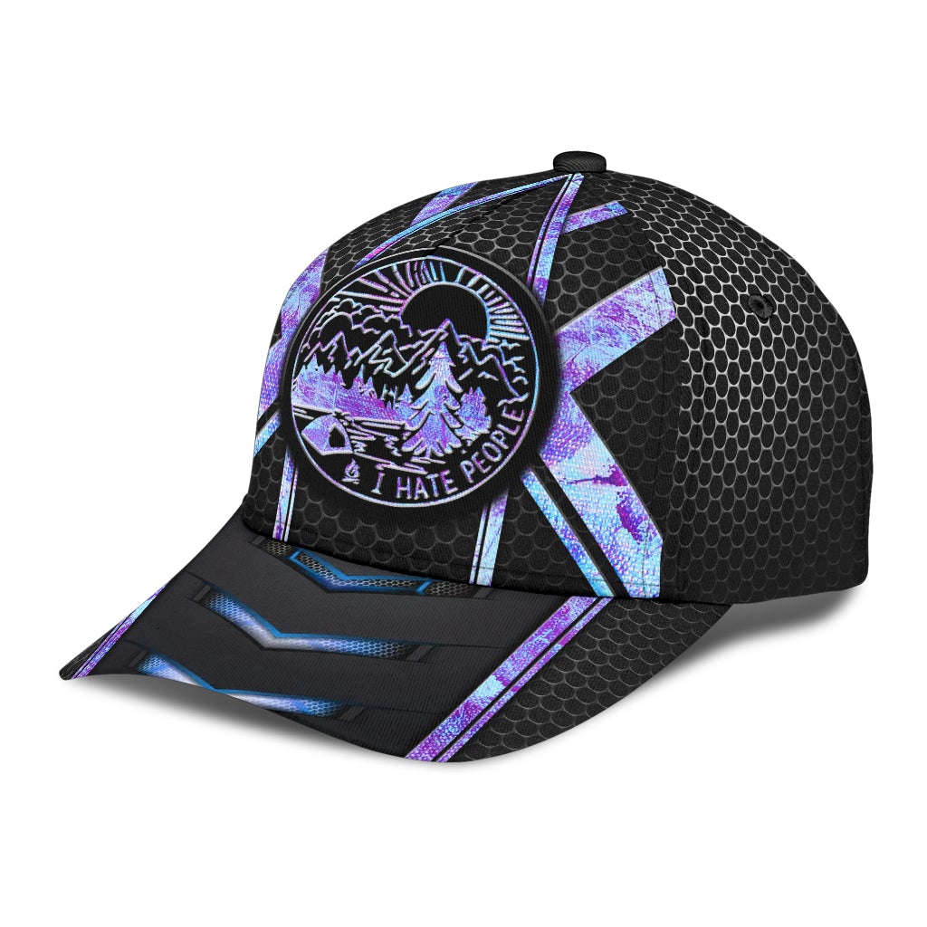 Camping I Hate People Classic Cap For Seasonal Events Outdoor Trips And Everyday Comfort