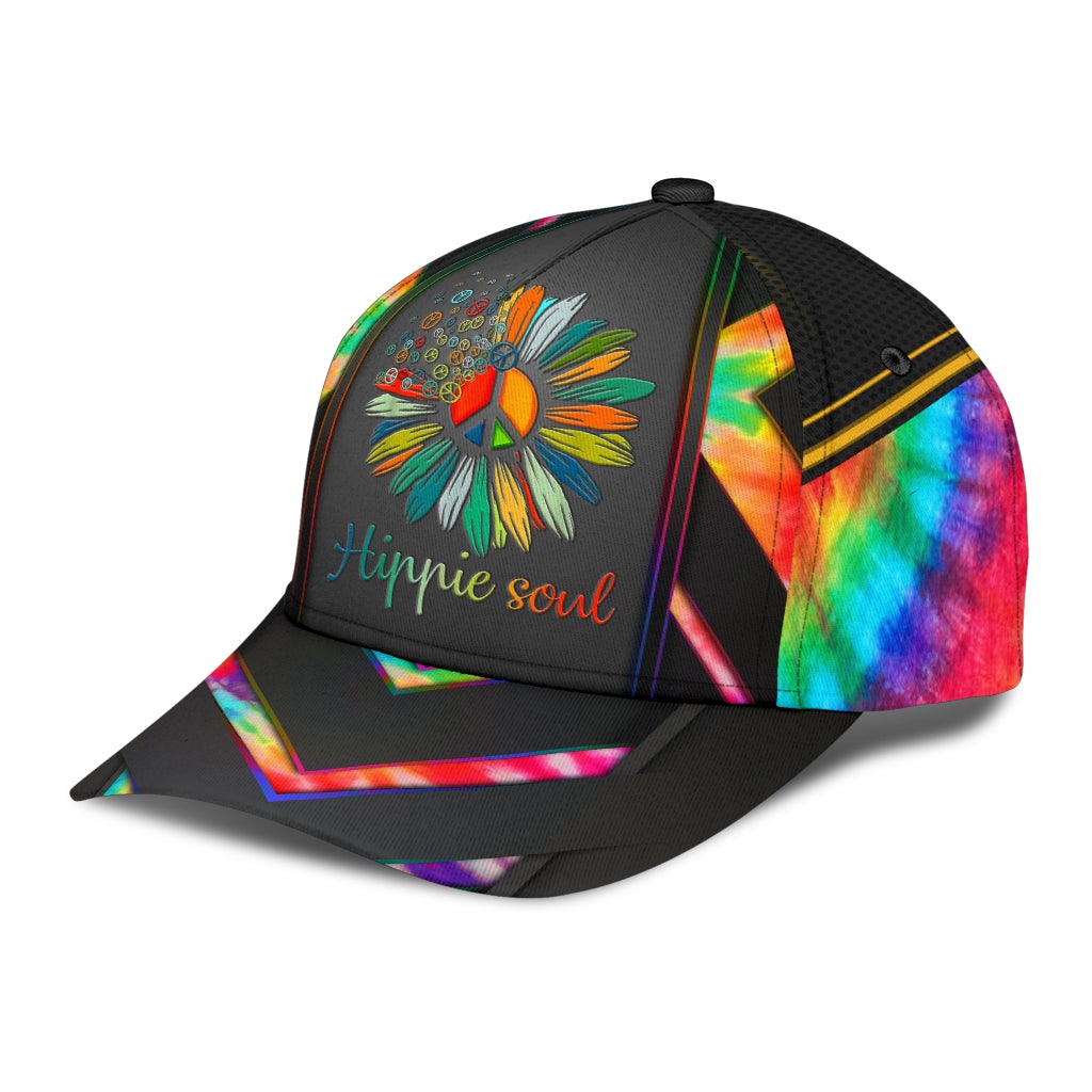 Hippie Soul Vintage Peace Classic Cap For Daily Wear Travel And Outdoor Activities
