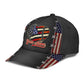 Custom Baseball Mom Heart American Flag Classic Cap For Travel Adventures Weekend Wear And Casual Style