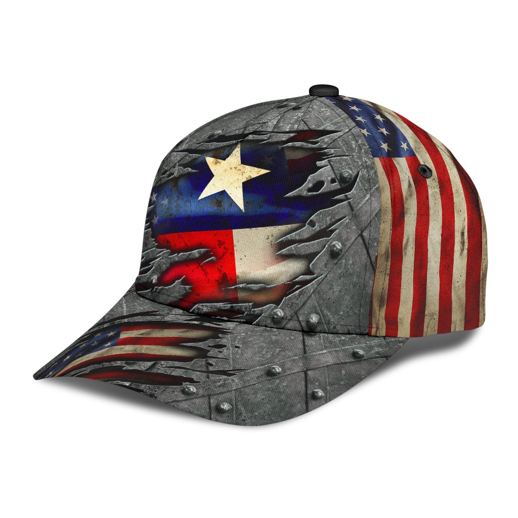 Texas US Flag Patriotic Classic Cap For Festivals Travel Adventures And Casual Gift Giving