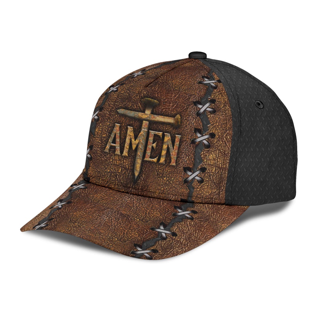 Believe In Jesus Amen Cross Faith Classic Cap For Seasonal Outings Outdoor Adventures And Daily Wear
