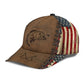 Fishing Leather American Flag Classic Cap For Festivals Travel Adventures And Casual Gift Giving