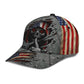 Skull American Flag Patriotic Classic Cap For Relaxed Daily Style Vacations And Festival Wear