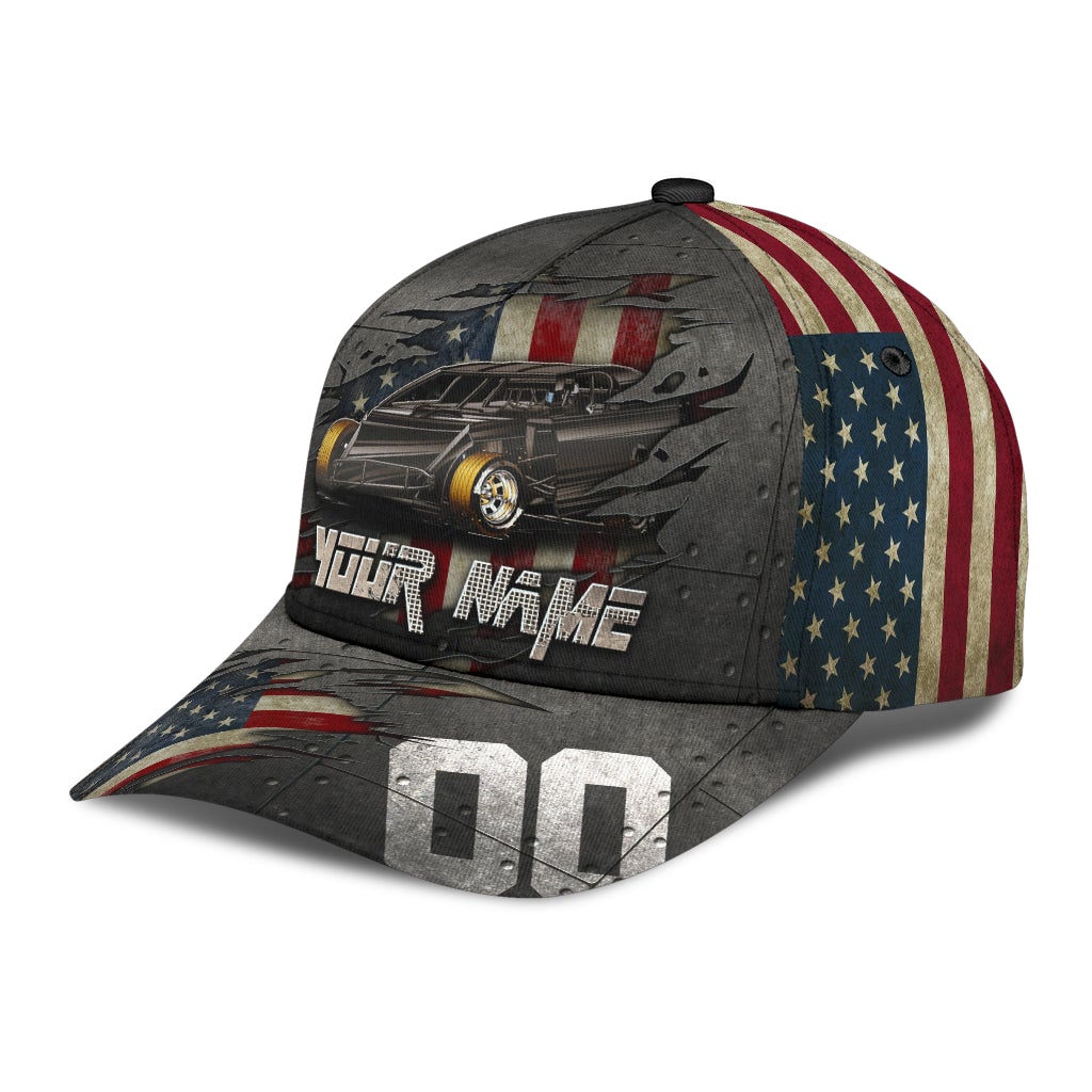 Custom Crack Dirt Racing American Classic Cap For Outdoor Travel Festivals And Relaxed Everyday Wear