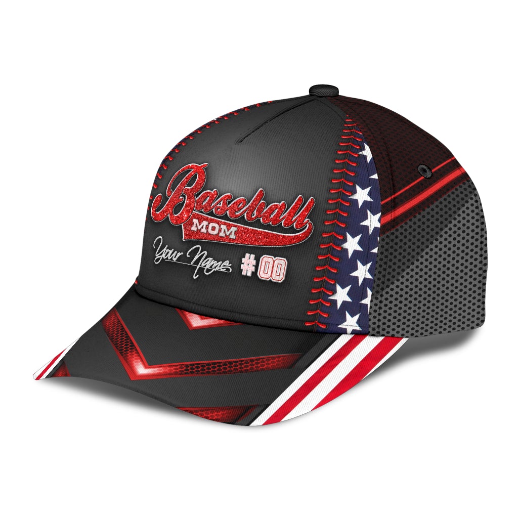 Custom Baseball Mom Personalized Sport Classic Cap For Outdoor Activities Weekend Trips And Casual Wear