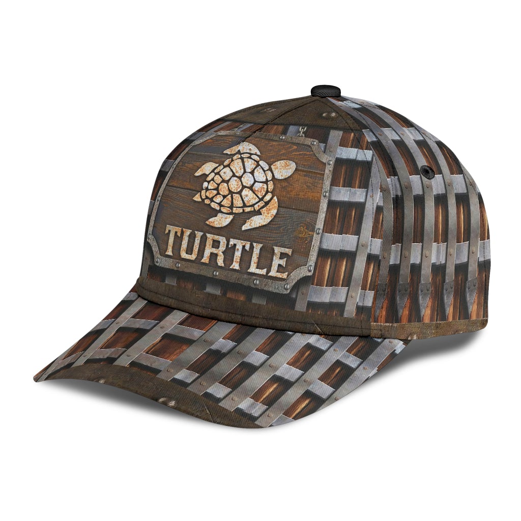Turtle Metal Pattern Classic Cap For Seasonal Events Outdoor Trips And Everyday Comfort