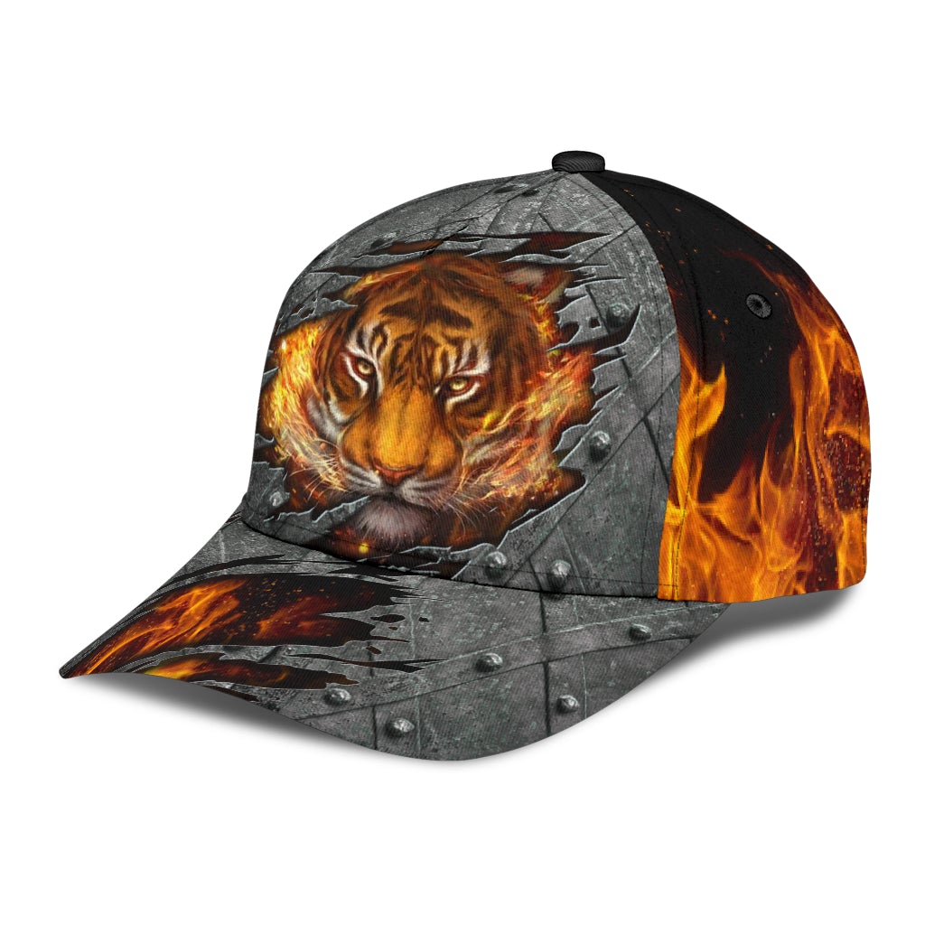 Fire Tiger Lava Energy Classic Cap For Beach Days Travel And Relaxed Everyday Outfits