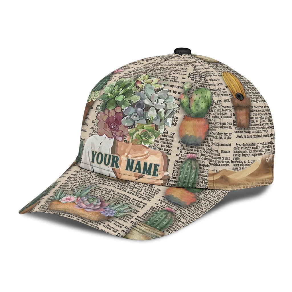 Custom Gardening Personalized Name Classic Cap For Parties Vacations And Relaxed Daily Outfits