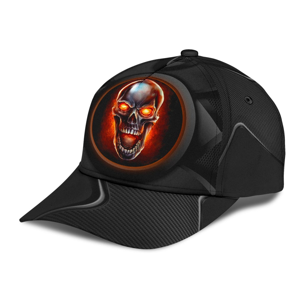 Evil Skull Dark Horror Classic Cap For Beach Outings Holidays And Thoughtful Everyday Style