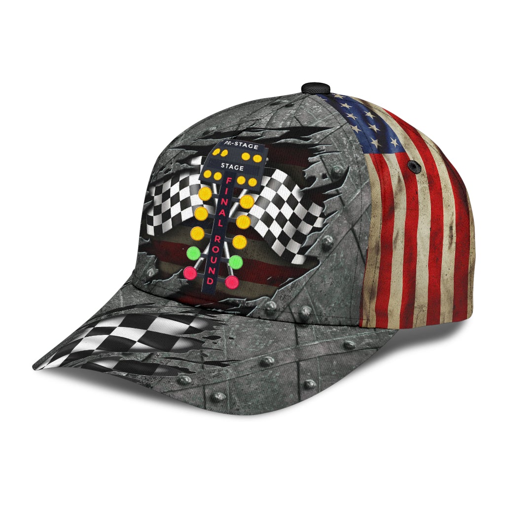 Drag Racing Speed Motorsport Classic Cap For Outdoor Activities Weekend Trips And Casual Wear