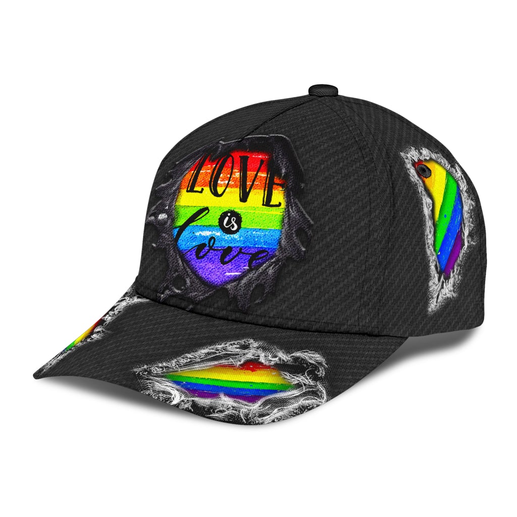 Love Is Love Pride Classic Cap For Outdoor Travel Festivals And Relaxed Everyday Wear