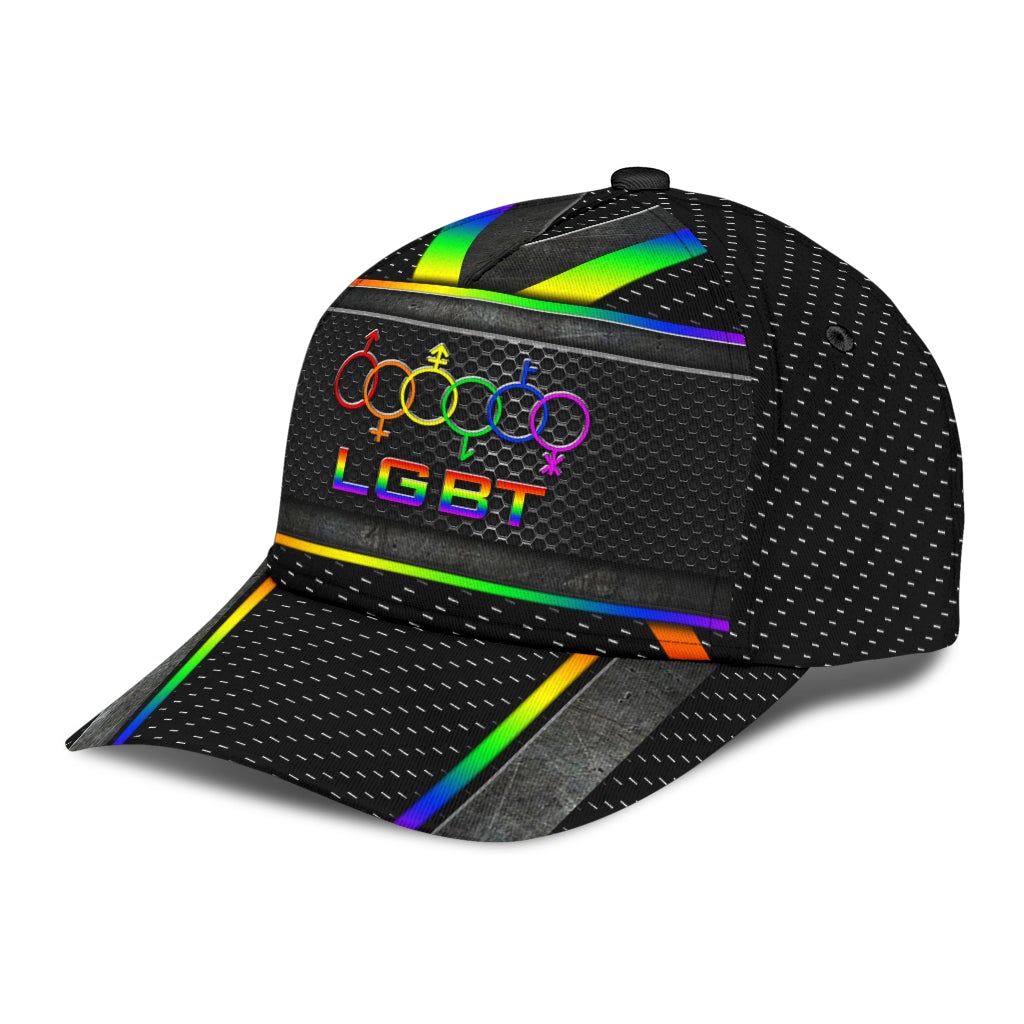 Proud LGBT Pride Equality Classic Cap For Vacations Festivals Parties And Everyday Outfits
