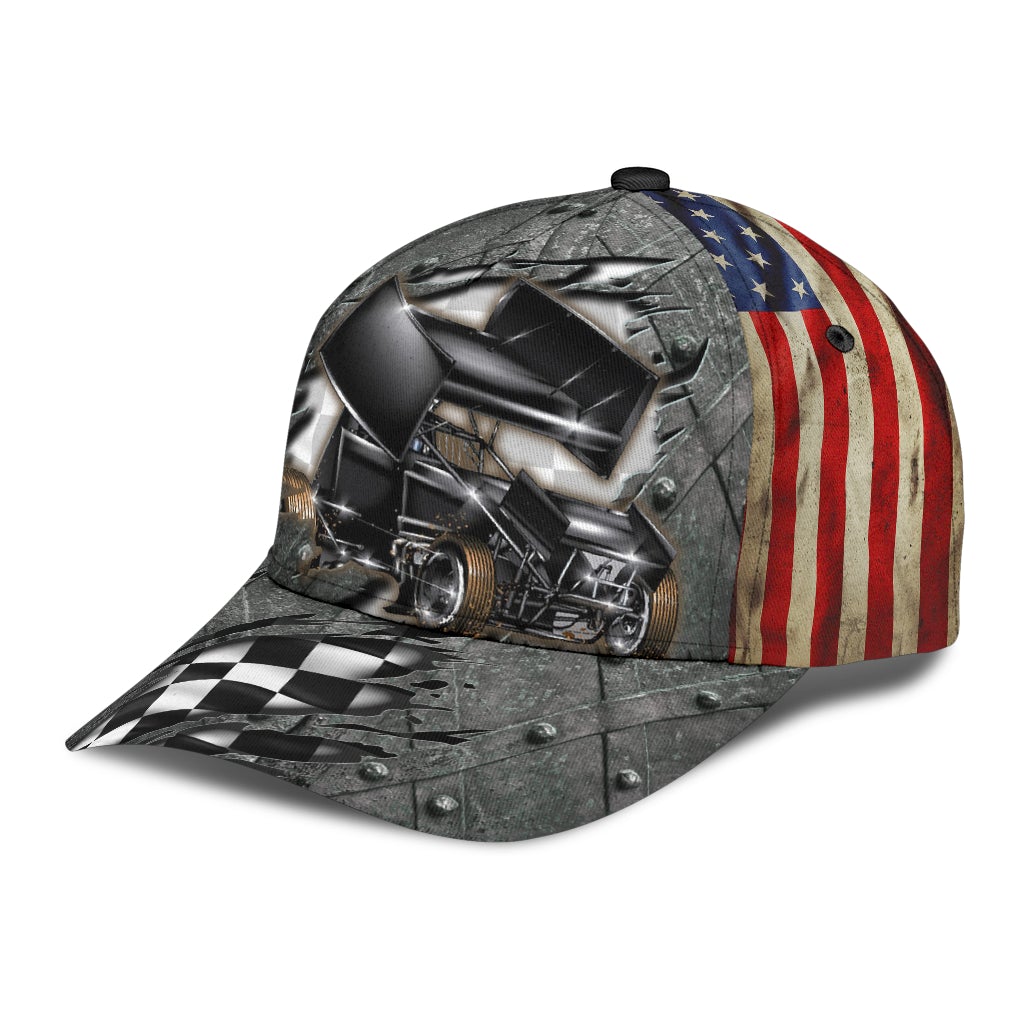 Crack Dirt Track Racing Classic Cap For Beach Outings Holidays And Thoughtful Everyday Style