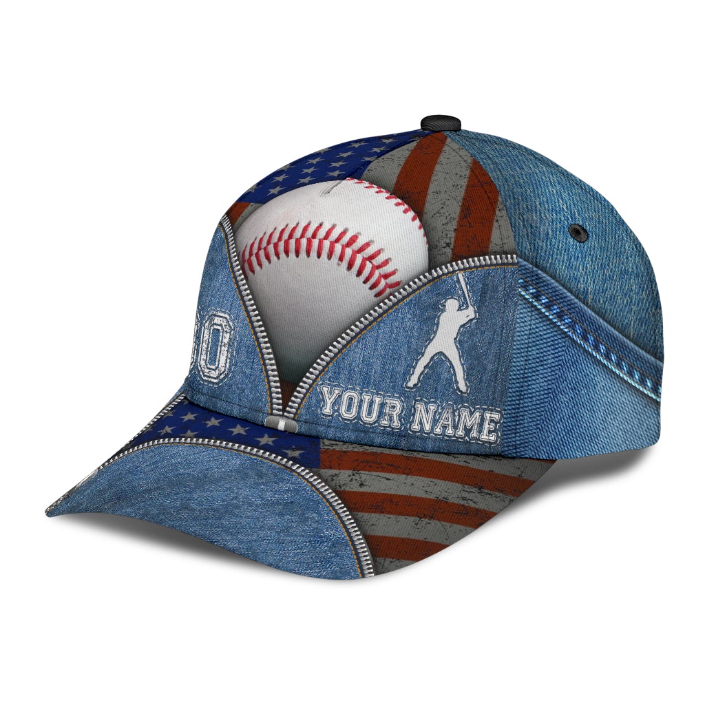 Custom Zipper Baseball Personalized Name Number Classic Cap For Nature Lovers Travel And Casual Daily Styling