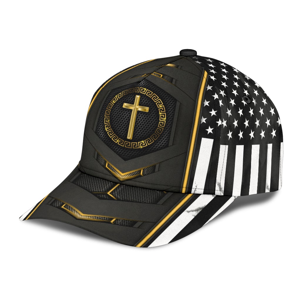 Faith Gold Flag Carbon American Classic Cap For Holiday Trips Daily Outfits And Thoughtful Gifting