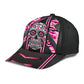Skull Breast Cancer Awareness Support Classic Cap For Outdoor Events Beach Travel And Relaxed Daily Style