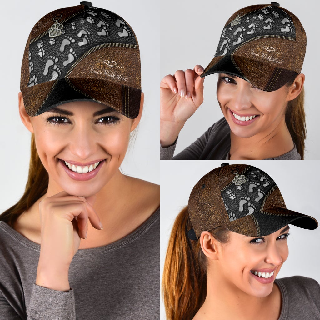 Dog Never Walk Alone Classic Cap For Comfortable Casual Wear Holidays And Outdoor Trips