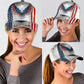 White American Eagle Freedom Classic Cap For Casual Styling Holiday Travel And Weekend Adventures