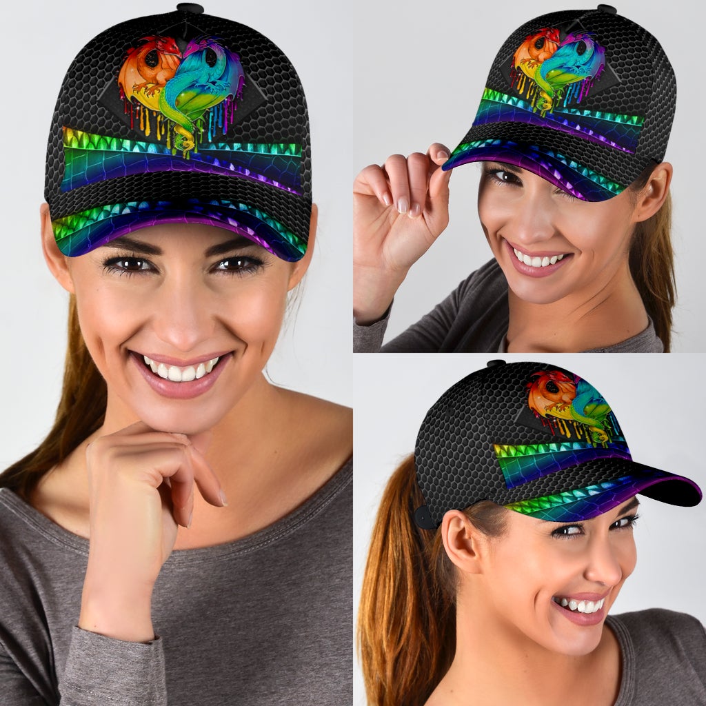 Love LGBT Dragon Pride Fantasy Classic Cap For Festivals Travel Adventures And Casual Gift Giving