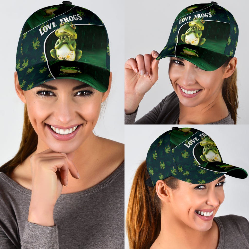 Love Frog Cute Nature Classic Cap For Holiday Trips Daily Outfits And Thoughtful Gifting