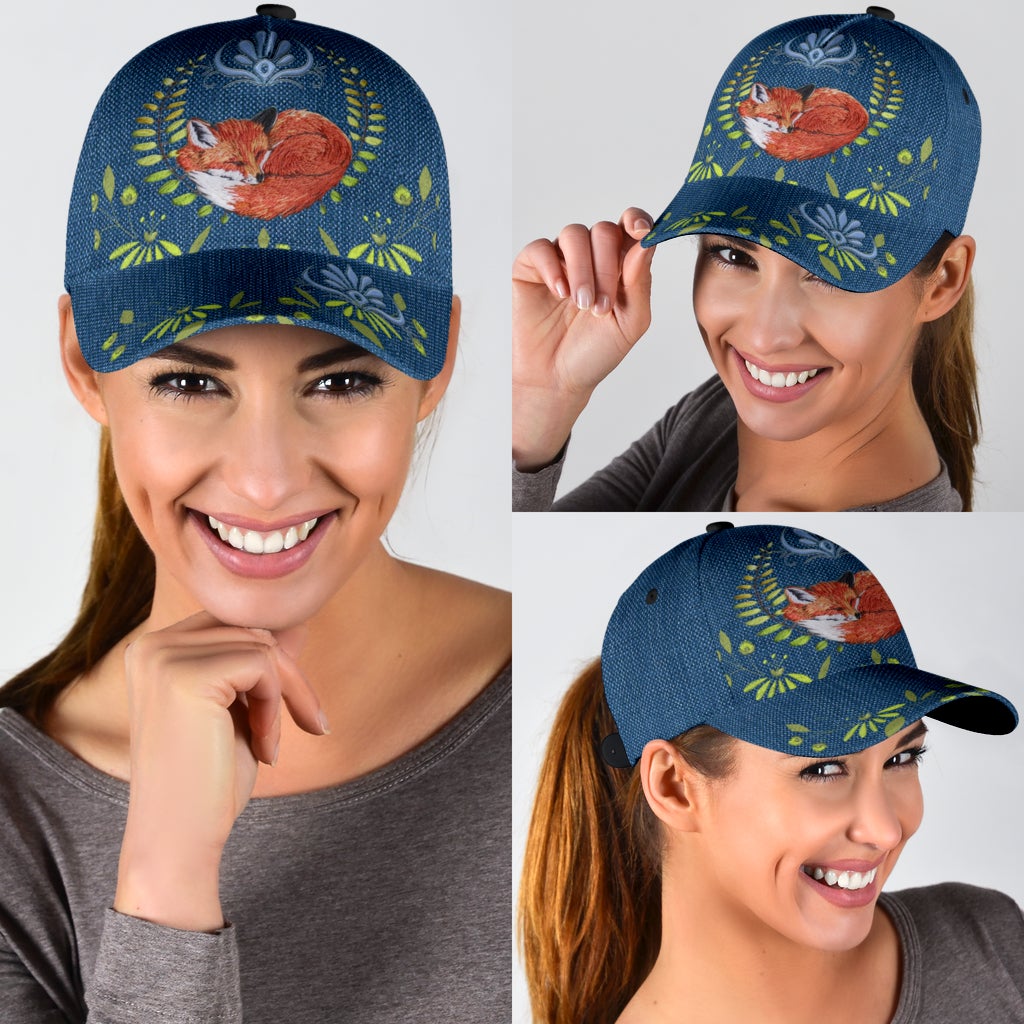 Fox Flower Nature Classic Cap For Outdoor Activities Weekend Trips And Casual Wear