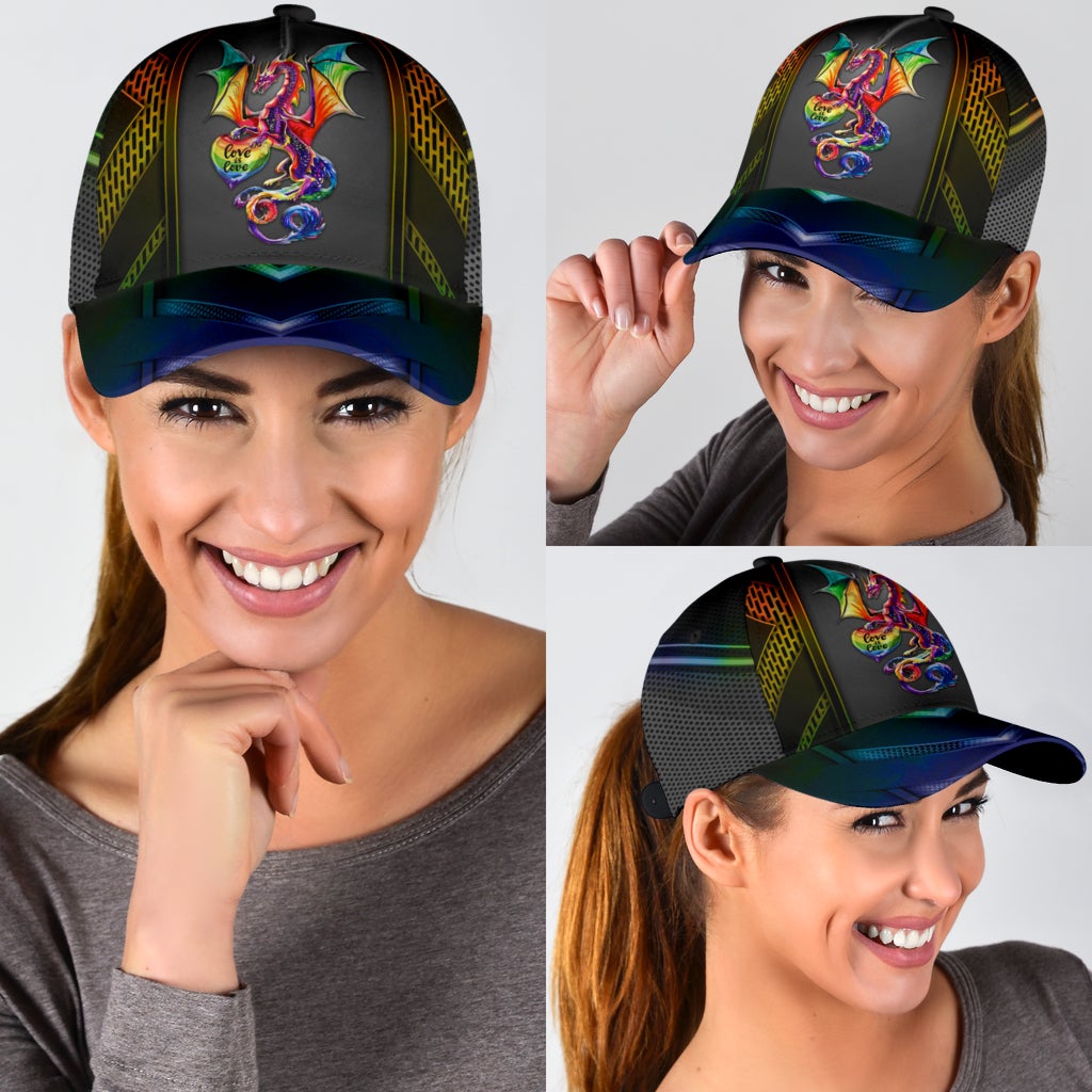 LGBT Dragon Pride Fantasy Classic Cap For Holiday Adventures Parties And Comfortable Styling