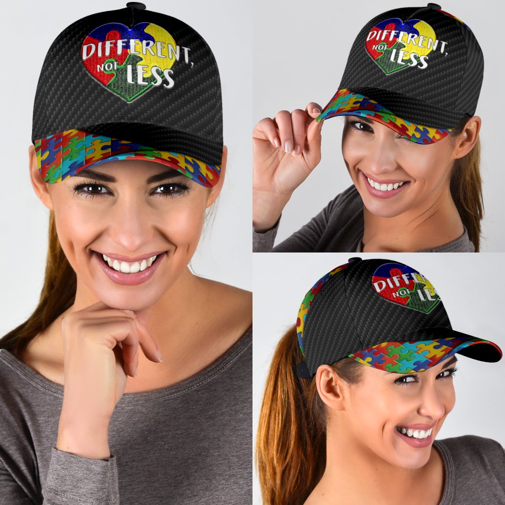 Autism Different Not Less Classic Cap For Outdoor Adventures Festivals And Casual Wear