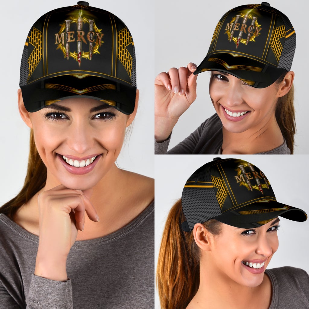 Divine Mercy Jesus Cross Faith Classic Cap For Everyday Outfits Coastal Travel And Gift Giving