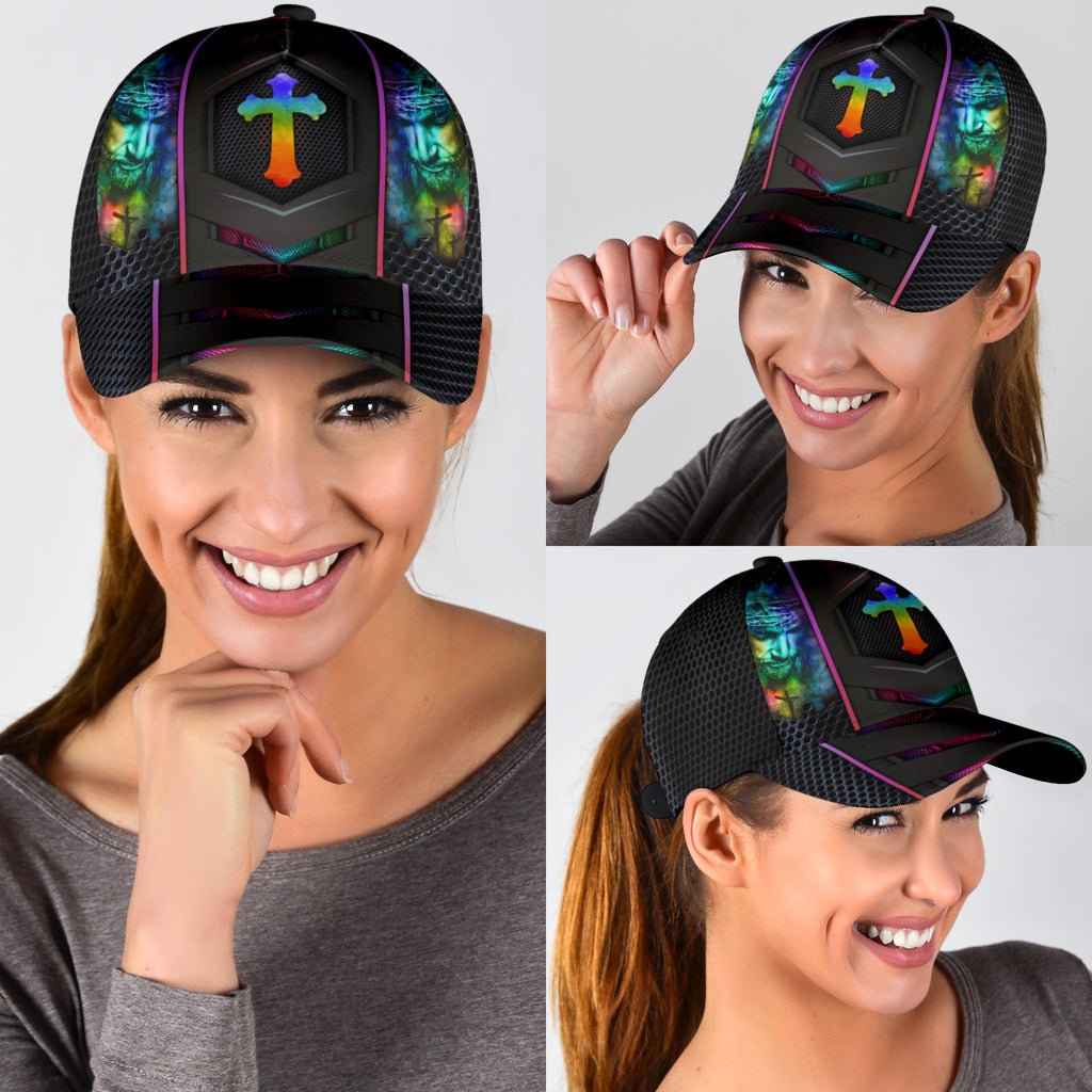 Faith Cross Metal Tear Classic Cap For Comfortable Daily Wear Travel And Weekend Outings