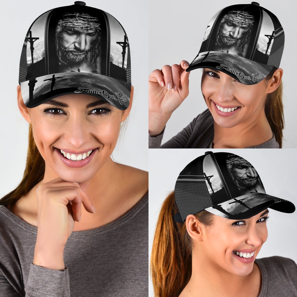 Faith Over Fear Message Classic Cap For Festivals Holidays And Comfortable Everyday Wear