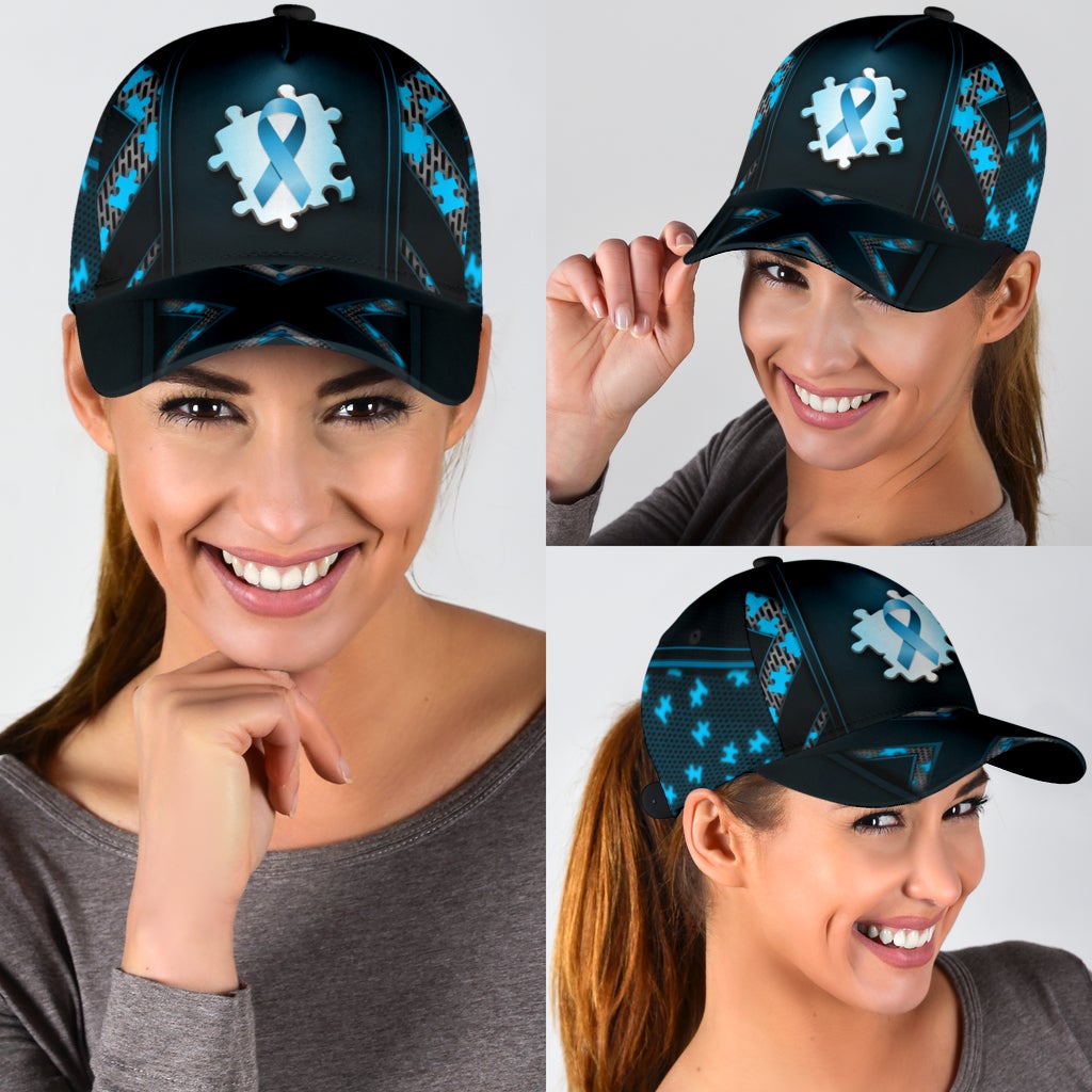 Autism Awareness Blue Support Classic Cap For Outdoor Travel Festivals And Relaxed Everyday Wear