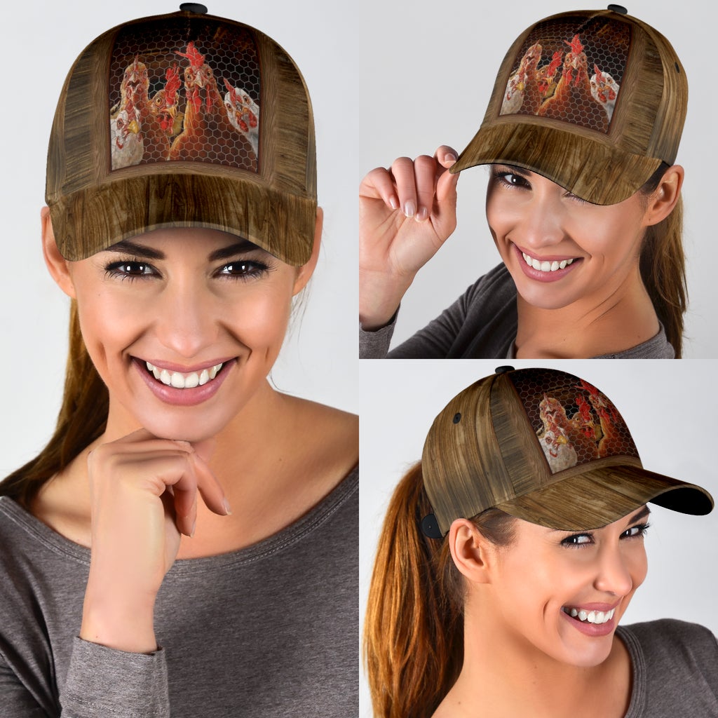 Rooster Family Farm Life Classic Cap For Everyday Accessories Vacations And Outdoor Fun