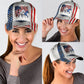 White American Horses Freedom Classic Cap For Summer Activities Vacations And Comfortable Daily Wear