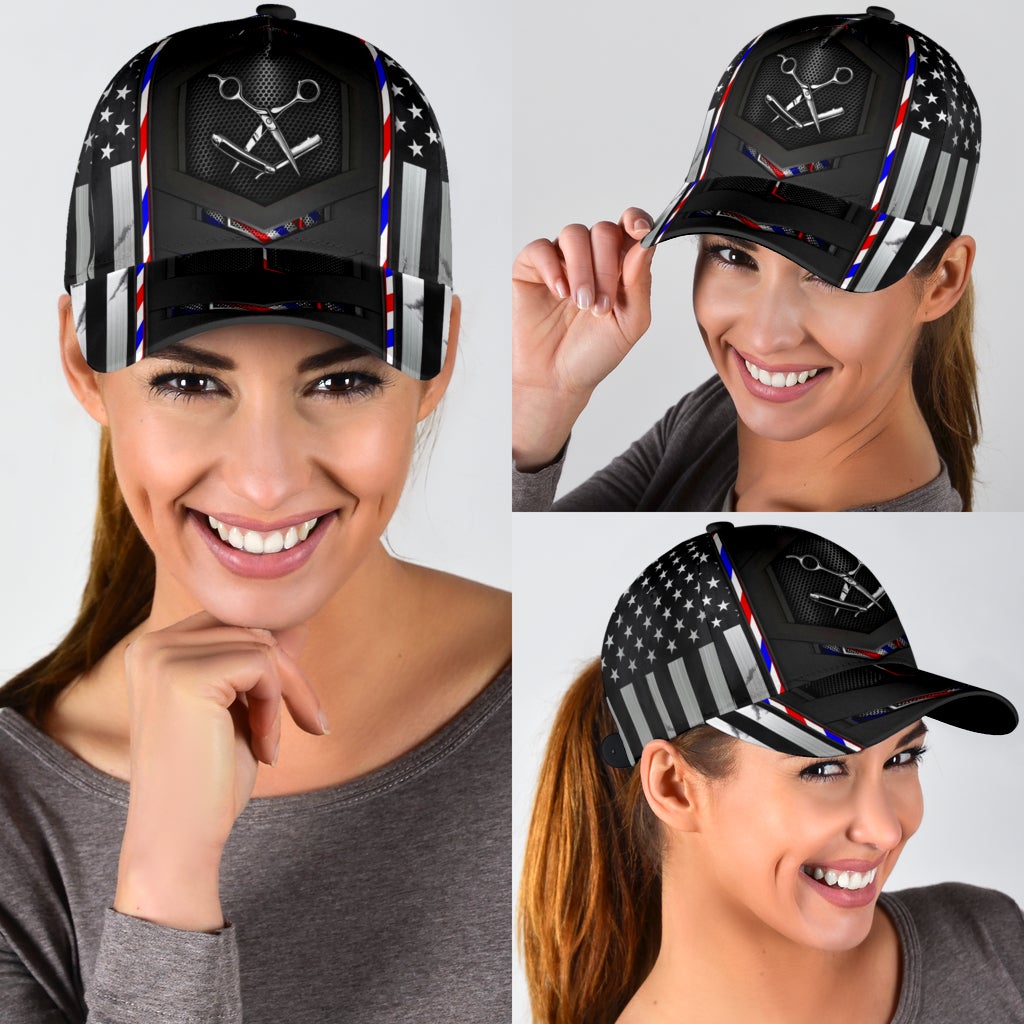 Barber Flag Carbon Professional Classic Cap For Holiday Adventures Parties And Comfortable Styling