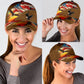 Eagle Love American Leather Pattern Classic Cap For Summer Activities Vacations And Comfortable Daily Wear