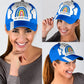 Blue Autism April Awareness Classic Cap For Summer Vacations Parties And Outdoor Events