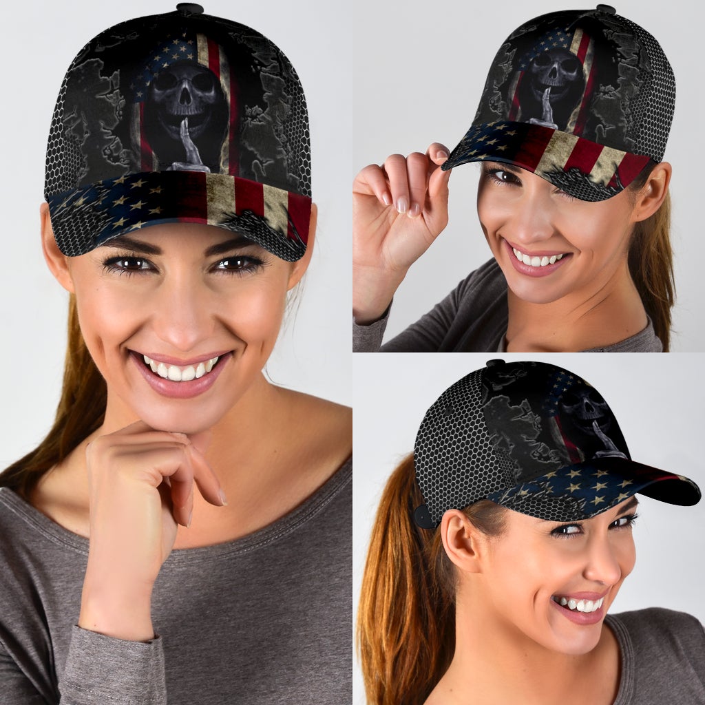 Crack Skull American Classic Cap For Casual Styling Holiday Travel And Weekend Adventures