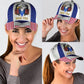 Custom White Eagle American Flag Name Classic Cap For Everyday Wear Vacations And Seasonal Activities