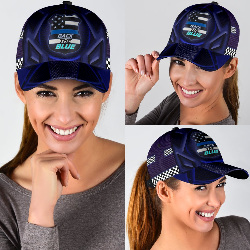 Back The Blue Police Support Classic Cap For Comfortable Casual Wear Holidays And Outdoor Trips