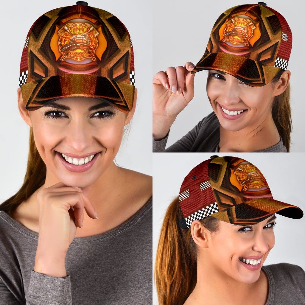 Back The Red Firefighter Classic Cap For Seasonal Outings Outdoor Adventures And Daily Wear
