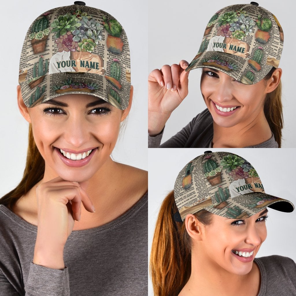 Custom Gardening Personalized Name Classic Cap For Parties Vacations And Relaxed Daily Outfits