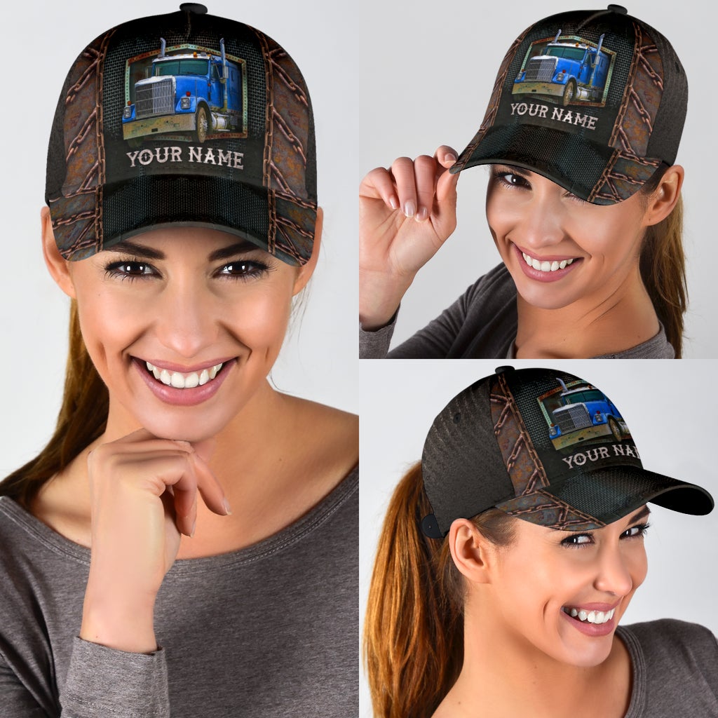 Custom Iron Truck Driver Lifestyle Workwear Classic Cap For Relaxed Daily Style Vacations And Festival Wear