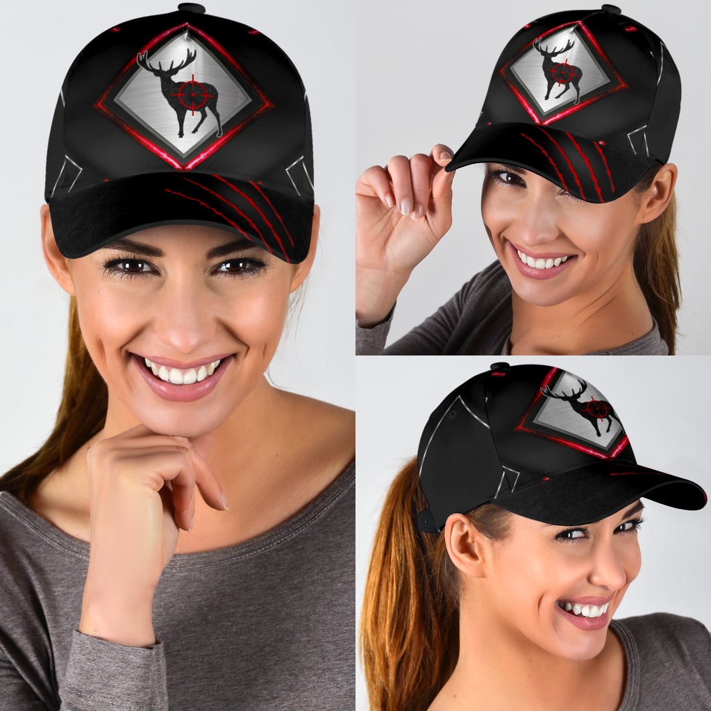Deer Hunting Center Focus Outdoor Classic Cap For Daily Outfits Festivals And Thoughtful Gift Giving