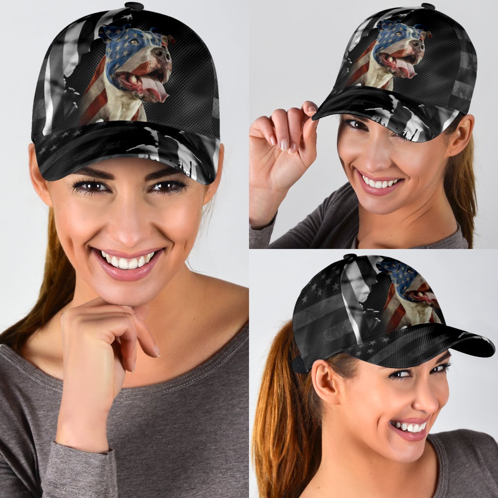 Pitbull Love America Strong Classic Cap For Festivals Holidays And Comfortable Everyday Wear