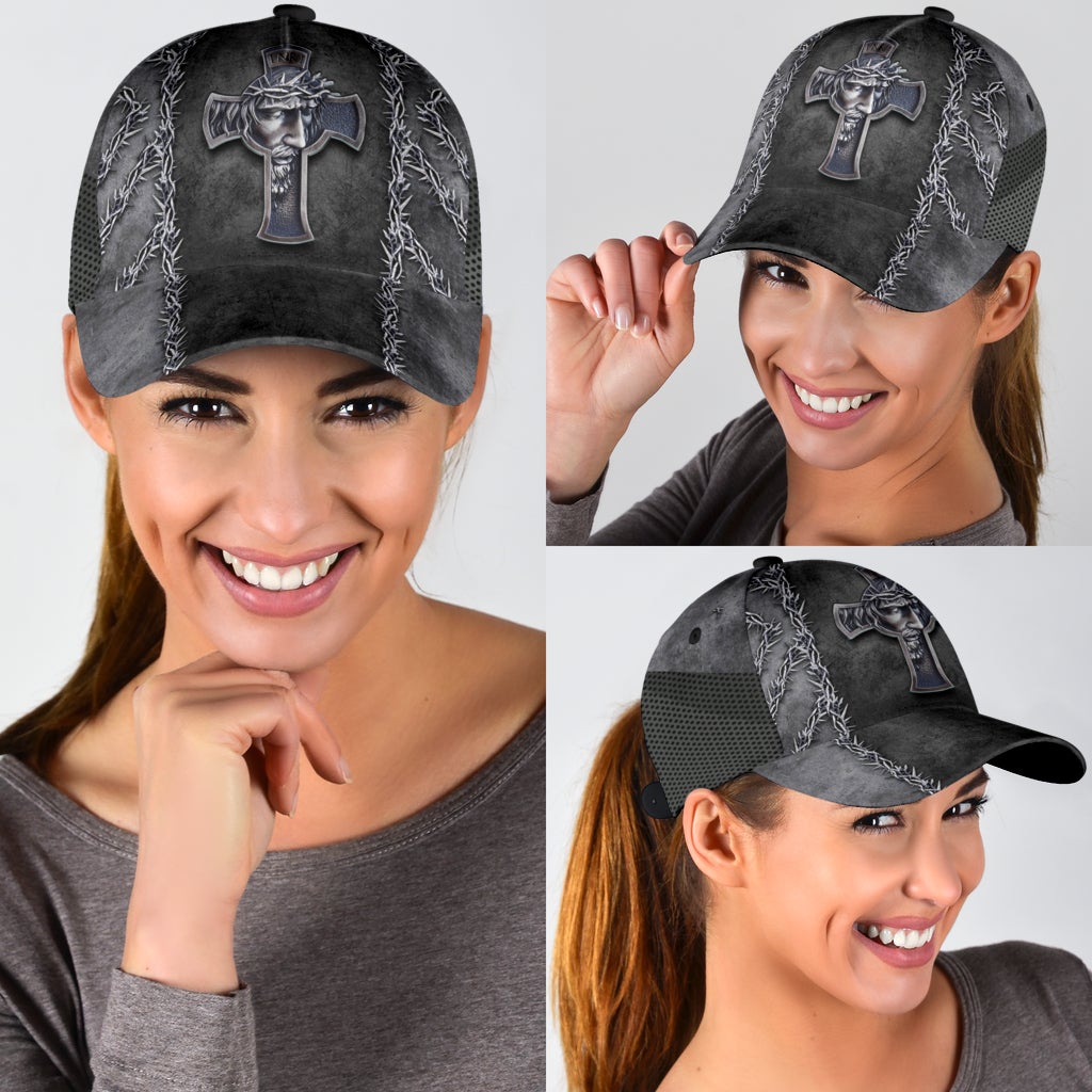 King Of The Jesus Cross Faith Classic Cap For Outdoor Travel Festivals And Relaxed Everyday Wear