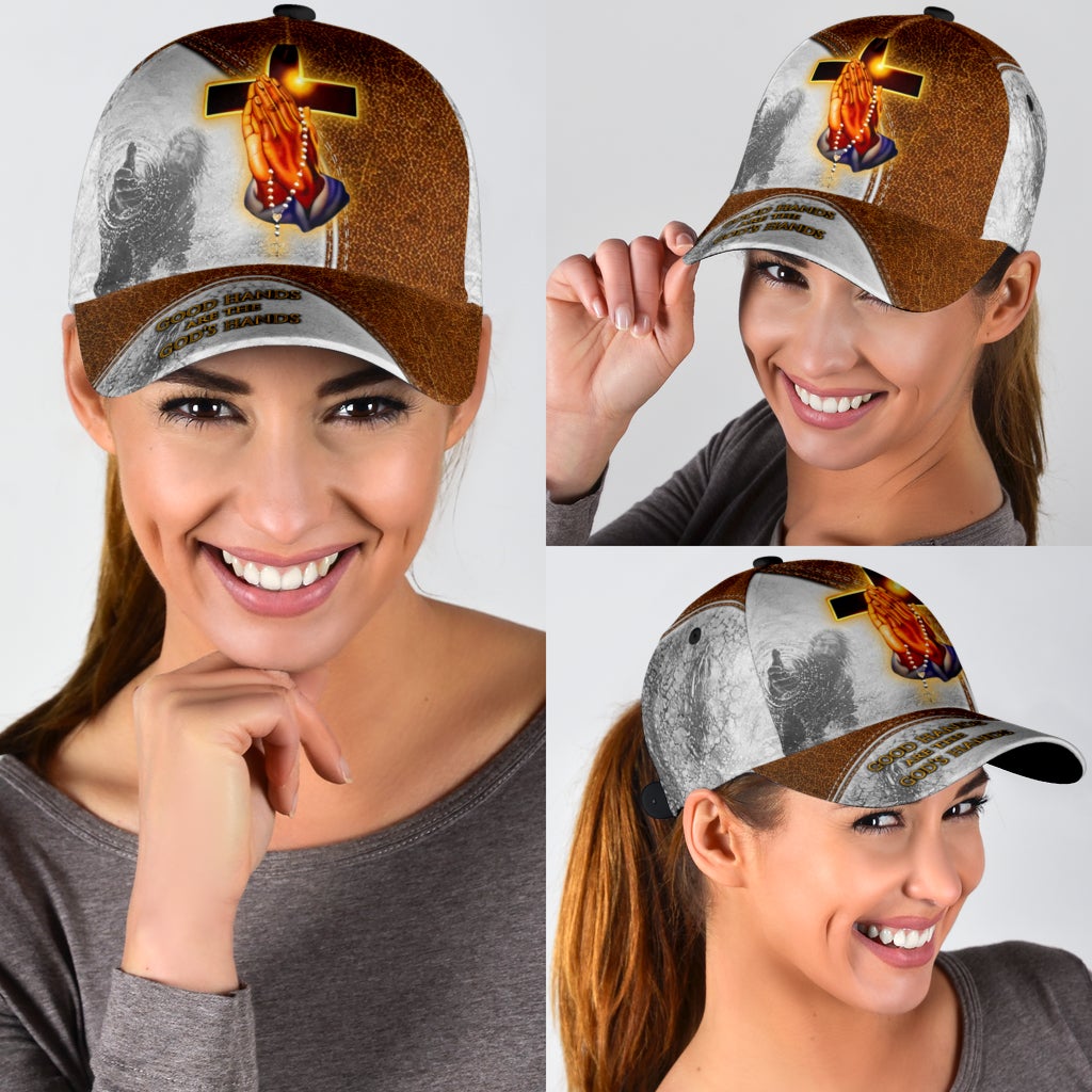 Good Hands Are Gods Classic Cap For Weekend Outings Holidays And Thoughtful Gifting