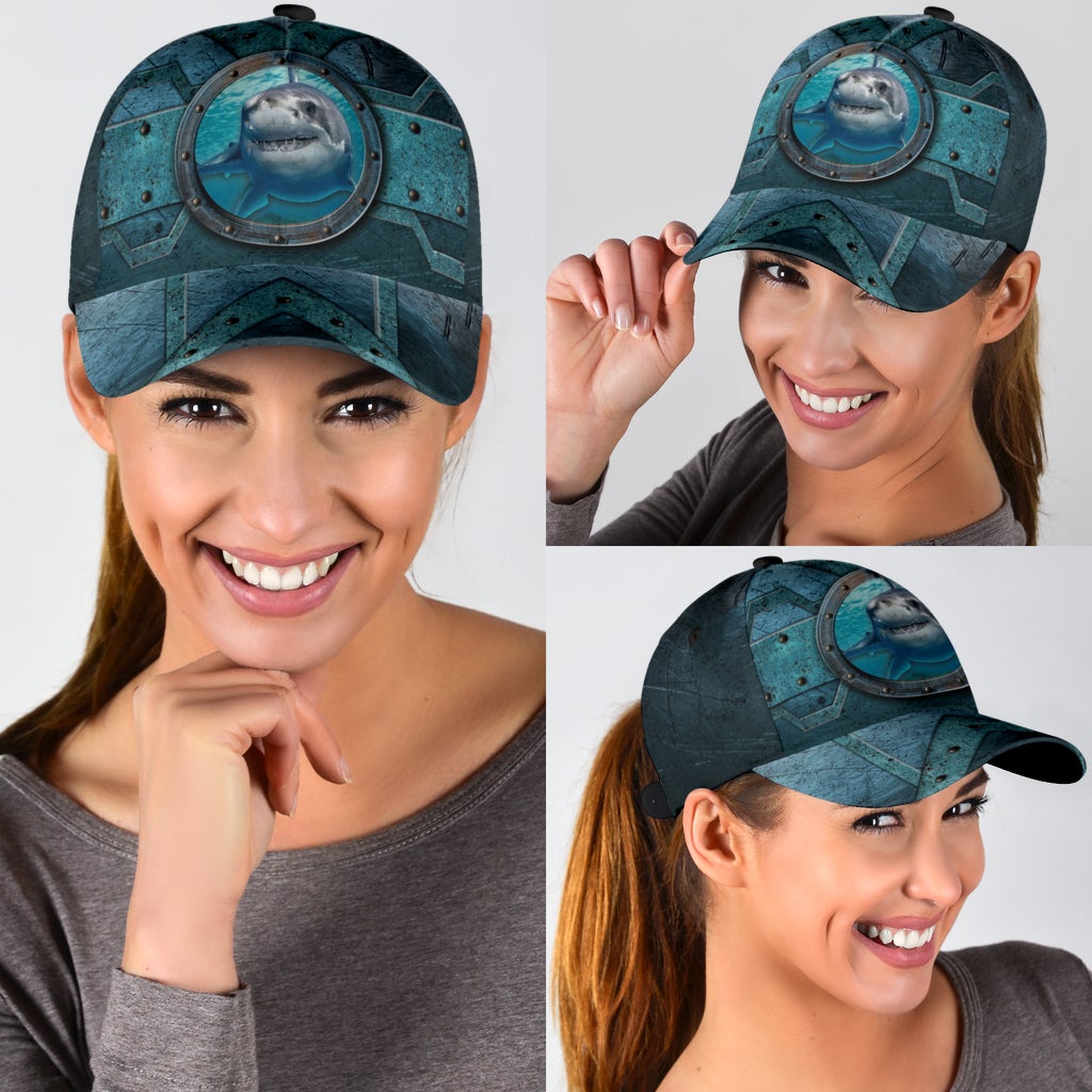 Shark Lover Ocean Classic Cap For Summer Outings Festivals And Relaxed Daily Wear