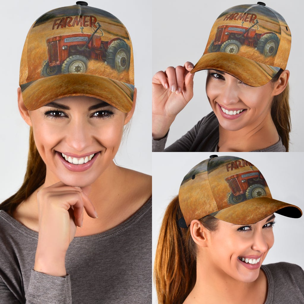Farmer Tractor Field Life Classic Cap For Holiday Trips Daily Outfits And Thoughtful Gifting